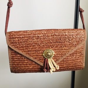Vintage La Regale Woven Wicker Bag